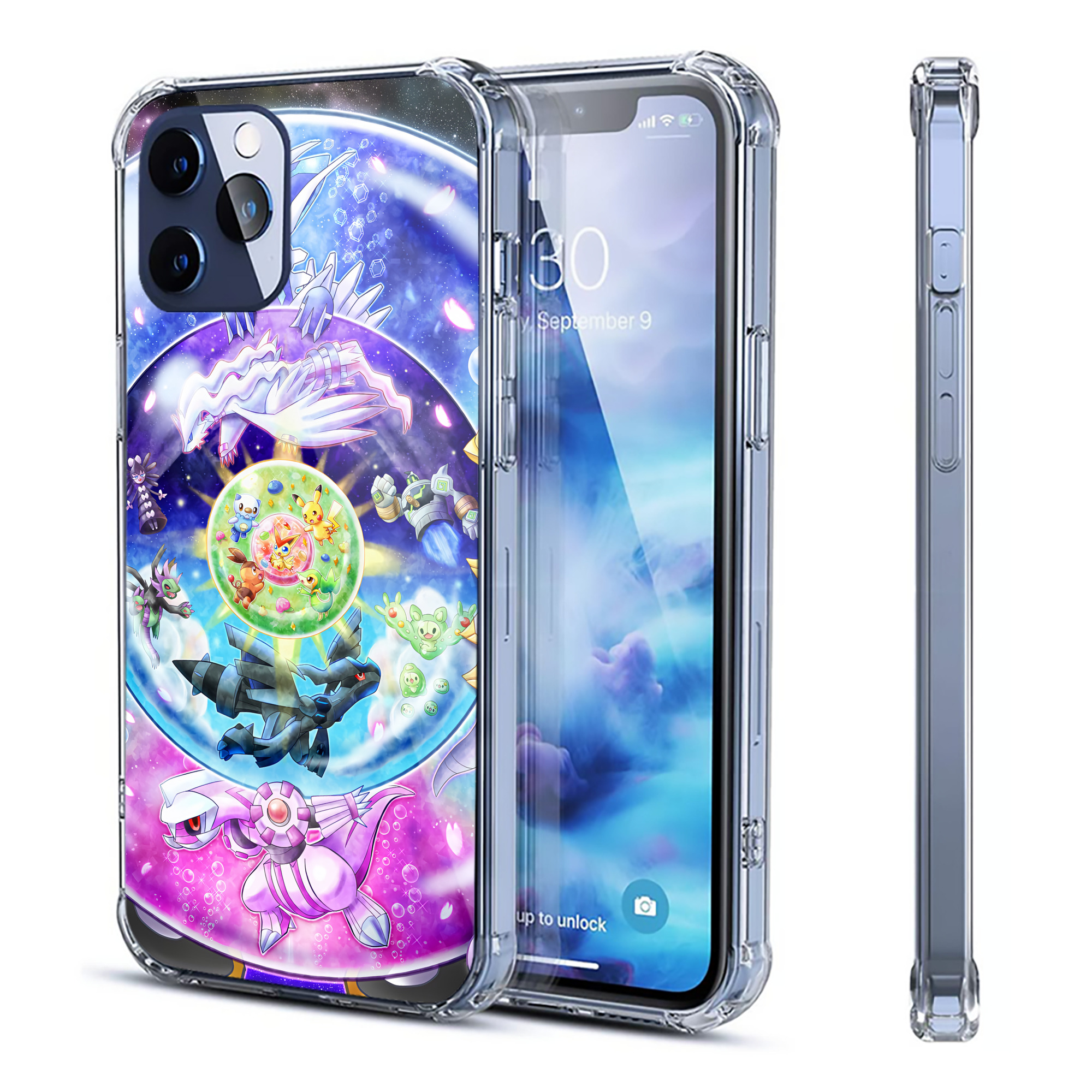 （画像用） ポケットモンスター Pokémon 【iPhone 12シリーズ対応】透明スマホケース（クリアソフトケース）